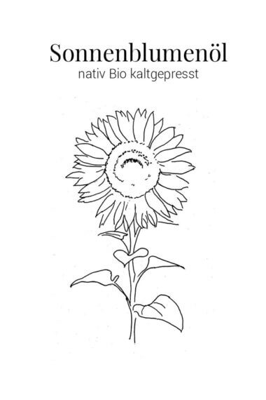Sonnenblumenöl-nativ-Bio-kaltgepresst